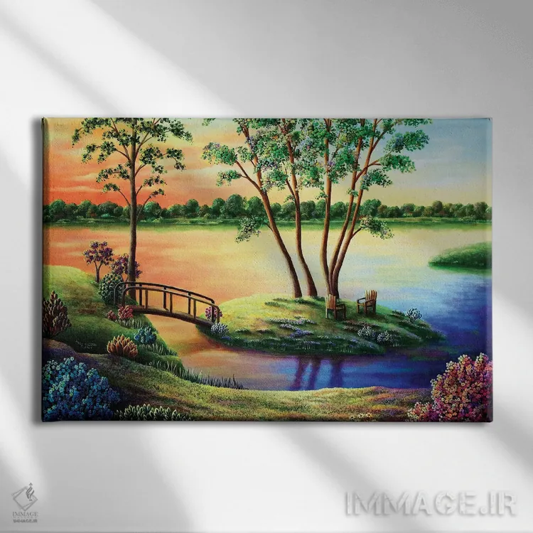 تابلو بازگشت به عدن اثر اندی راسل - نمای روبهرو روی دیوار