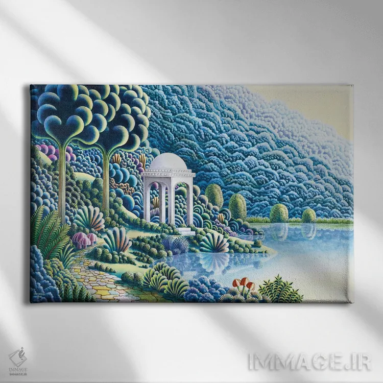 تابلو تقریباً بهشت اثر اندی راسل - نمای روبهرو روی دیوار