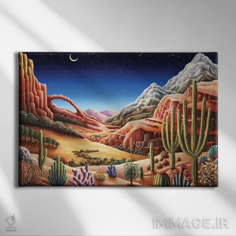 تابلو پنجرهای به آسمان اثر اندی راسل - نمای روبهرو روی دیوار