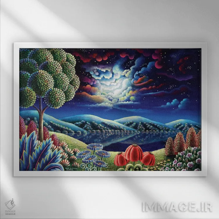 تابلو امید اثر اندی راسل - نمای قابدار سفید