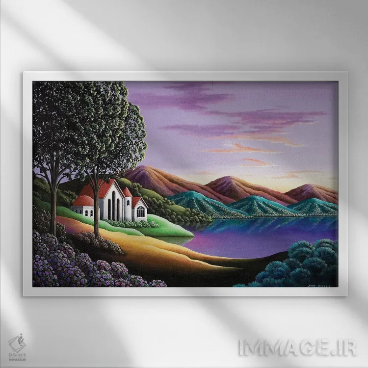 تابلو خانه اثر اندی راسل - نمای قابدار سفید