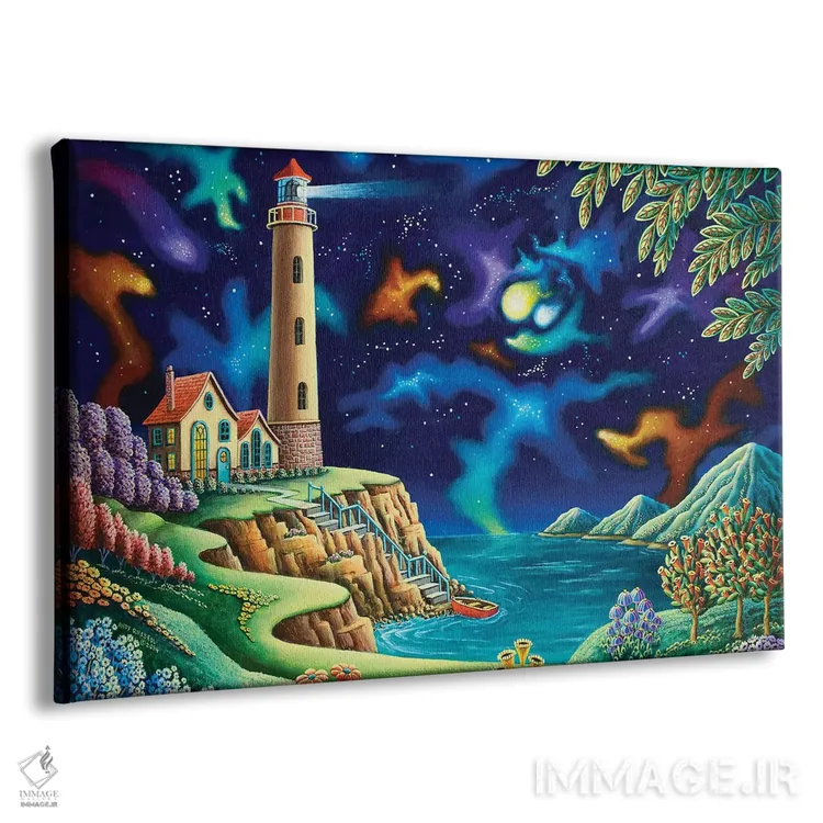 تابلو چراغهای شبانه اثر اندی راسل - نمای پرسپکتیو محصول