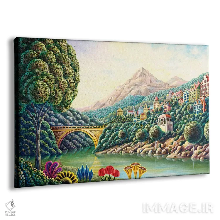 تابلو نهر نقاشان ۲ اثر اندی راسل - نمای پرسپکتیو محصول