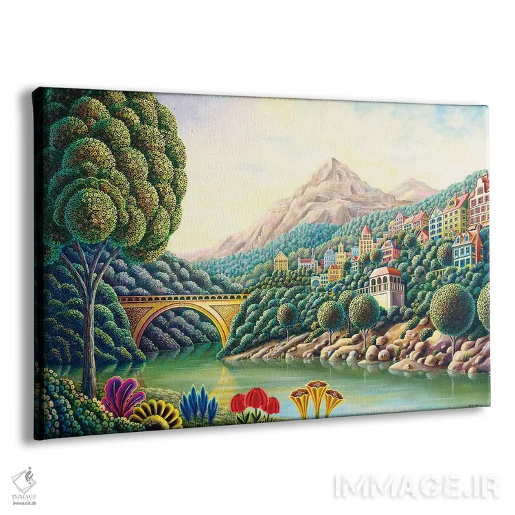 تابلو نهر نقاشان ۲ اثر اندی راسل - نمای پرسپکتیو محصول