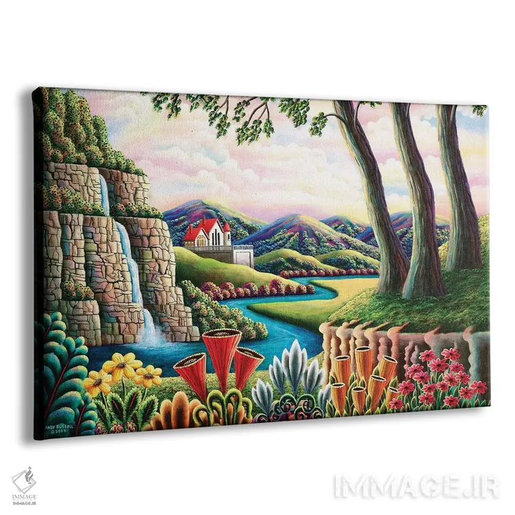 تابلو رودخانهٔ رویاها ۳ اثر اندی راسل - نمای پرسپکتیو محصول