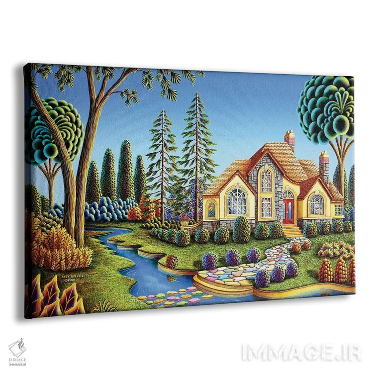 تابلو جویبار سنگی اثر اندی راسل - نمای پرسپکتیو محصول