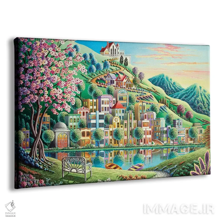 تابلو پارک شکوفه اثر اندی راسل - نمای پرسپکتیو محصول