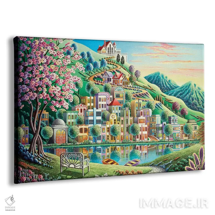 تابلو پارک شکوفه اثر اندی راسل - نمای پرسپکتیو محصول
