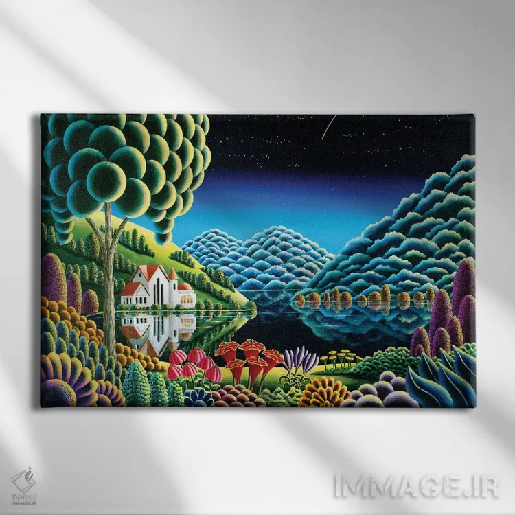 تابلو آرزو ۱۲ اثر اندی راسل - نمای روبهرو روی دیوار
