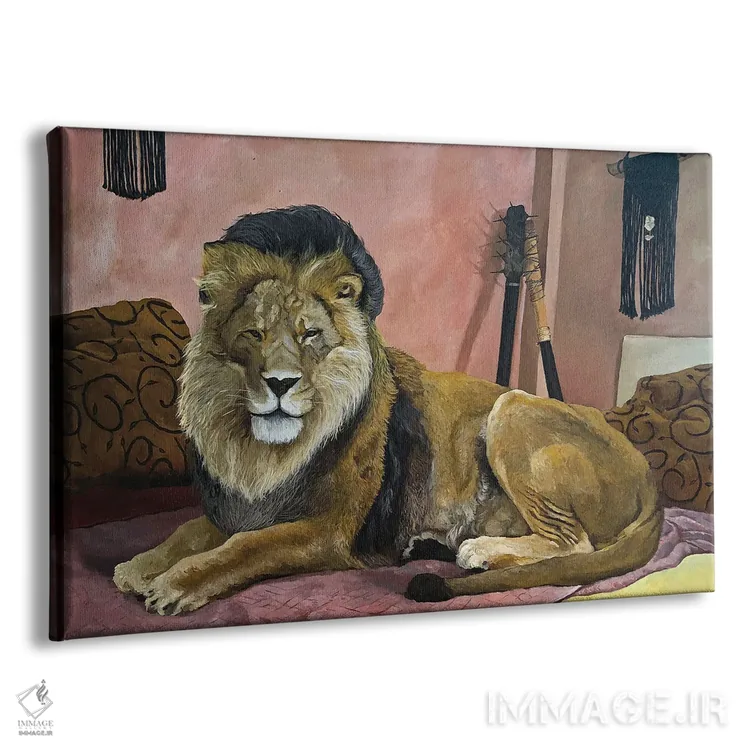 تابلو شیر استراحتکننده اثر آرتور ریو - نمای پرسپکتیو محصول