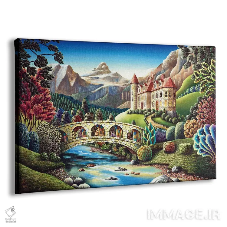 تابلو نهر قلعه اثر اندی راسل - نمای پرسپکتیو محصول