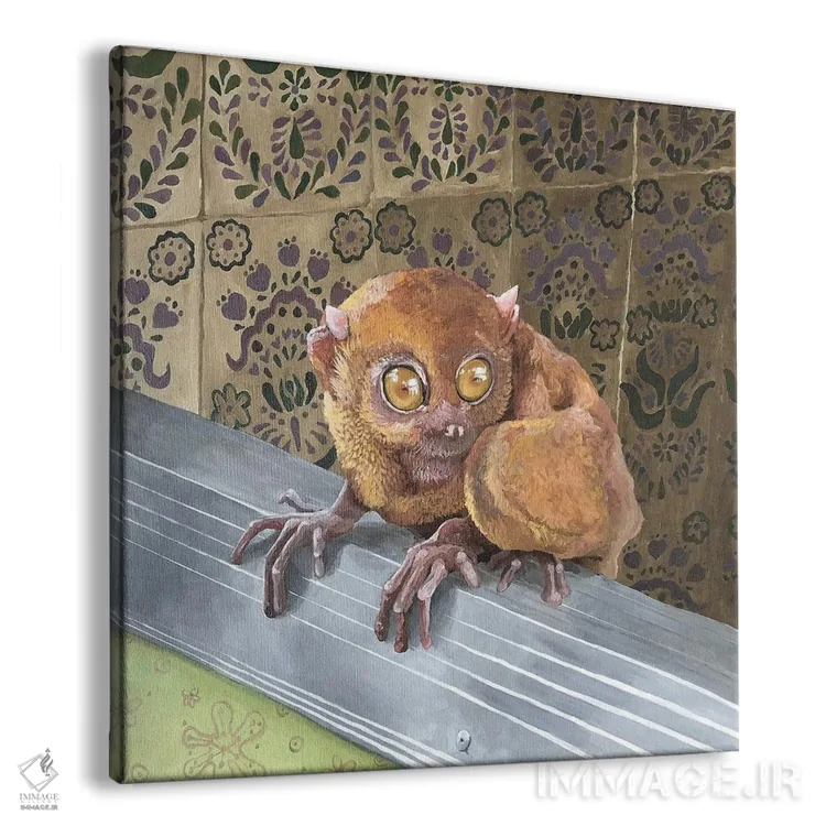 تابلو تارسیو در حمام (تارسیو نوعی میمون کوچک) اثر آرتور ریو - نمای پرسپکتیو محصول