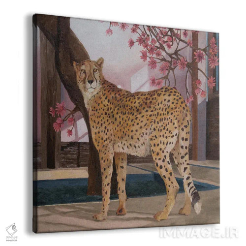 تابلو یوزپلنگ در حال استراحت اثر آرتور ریو - نمای پرسپکتیو محصول