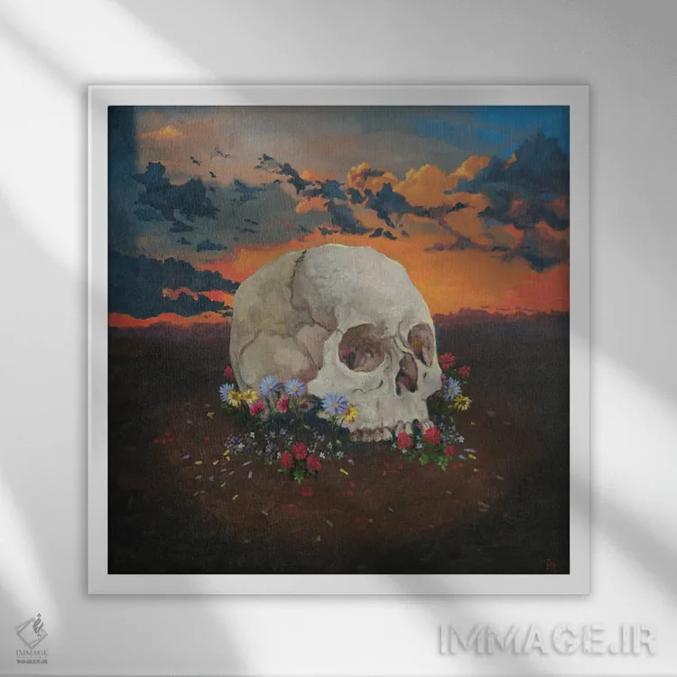تابلو تولد دوباره ۲ اثر آرتور ریو - نمای قابدار سفید