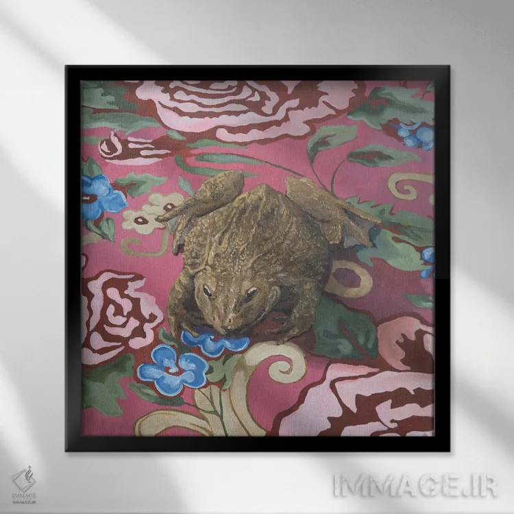 تابلو روستایی روی مدرن اثر آرتور ریو - نمای قابدار مشکی