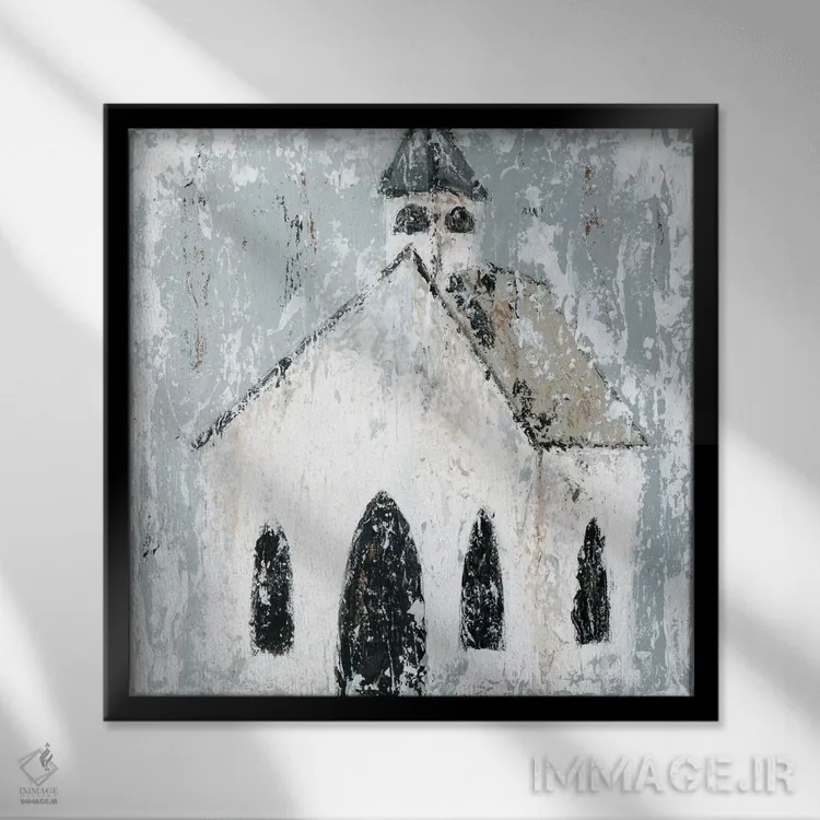 تابلو کلیسا اثر اشلی بردلی - نمای قابدار مشکی