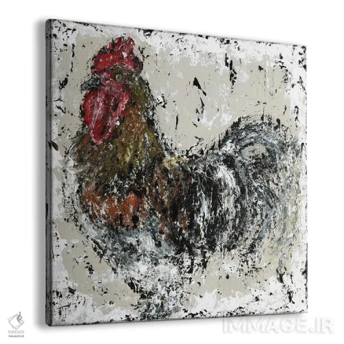 تابلو خروس خانه روستایی اثر اشلی بردلی - نمای پرسپکتیو محصول