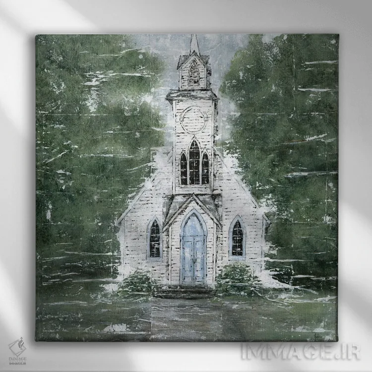 تابلو یقین مبارک (سرود معنویتی) اثر اشلی بردلی - نمای روبهرو روی دیوار