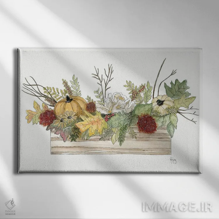 تابلو برکتهای پاییزی اثر اشلی بردلی - نمای روبهرو روی دیوار