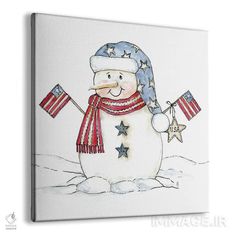 تابلو آدم برفی میهنپرست اثر اشلی بردلی - نمای پرسپکتیو محصول