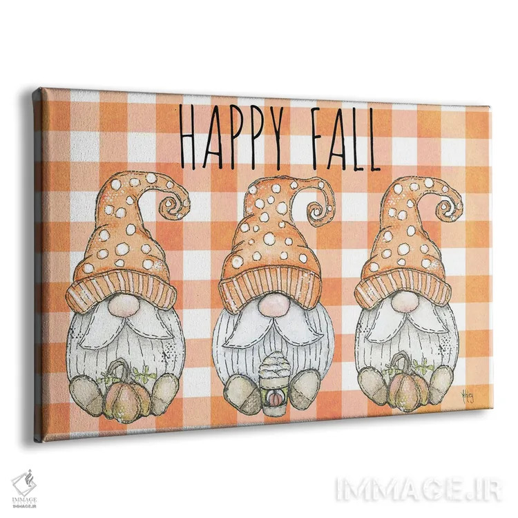 تابلو کوتولههای پاییز شاد اثر اشلی بردلی - نمای پرسپکتیو محصول