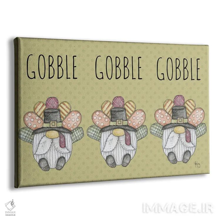 تابلو غارغار بوقلمون (Gobble Gobble) اثر اشلی بردلی - نمای پرسپکتیو محصول