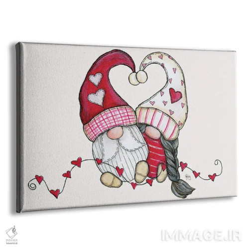 تابلو کوتولههای ولنتاین اثر اشلی بردلی - نمای پرسپکتیو محصول
