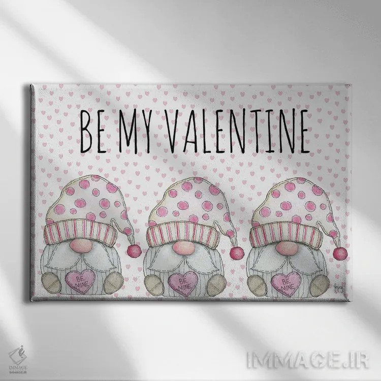 تابلو ولنتاین من باش اثر اشلی بردلی - نمای روبهرو روی دیوار