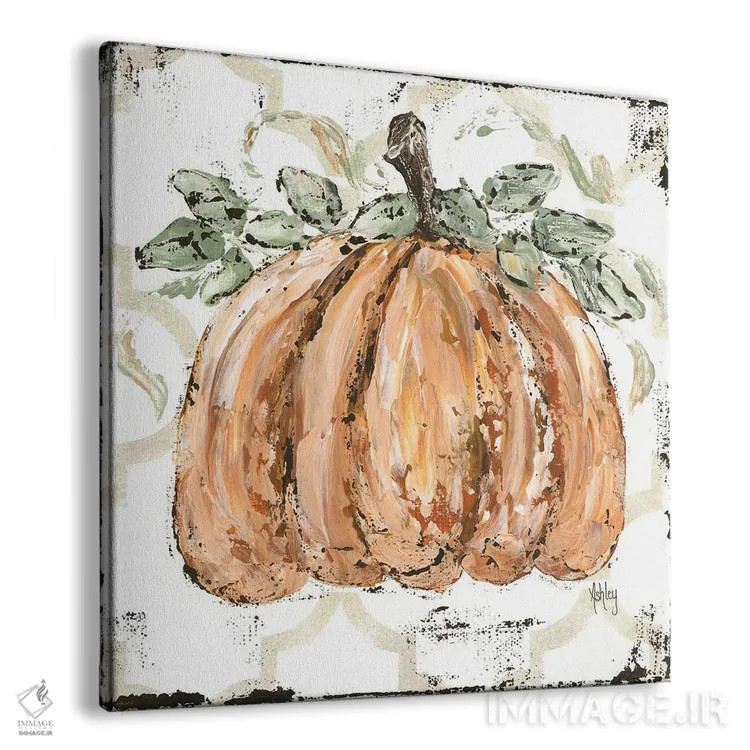 تابلو کدو تنبل نارنجی اثر اشلی بردلی - نمای پرسپکتیو محصول