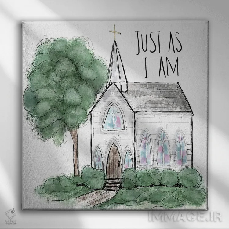 تابلو همانطور که هستم اثر اشلی بردلی - نمای روبهرو روی دیوار