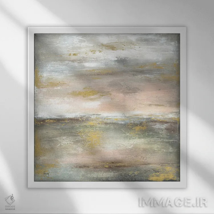 تابلو غروب سدونا اثر اشلی بردلی - نمای قابدار سفید