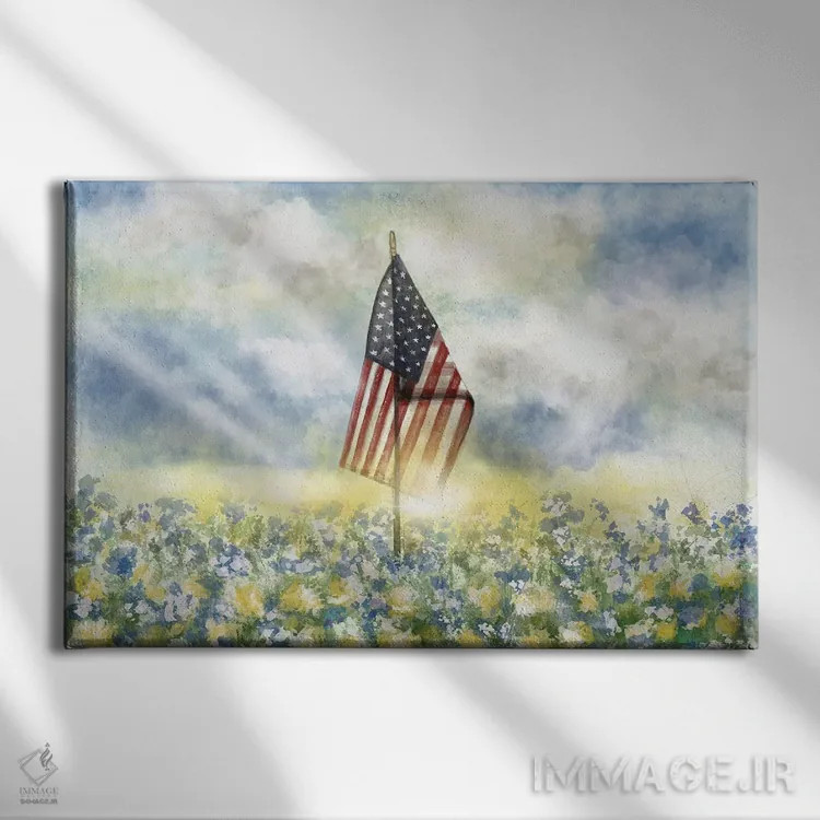 تابلو آزادی اثر اشلی بردلی - نمای روبهرو روی دیوار