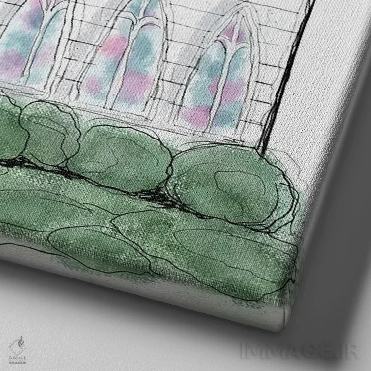 تابلو همانطور که هستم اثر اشلی بردلی - نمای نزدیک بافت بوم