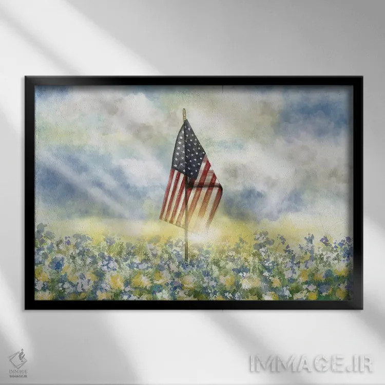 تابلو آزادی اثر اشلی بردلی - نمای قابدار مشکی