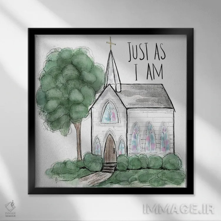 تابلو همانطور که هستم اثر اشلی بردلی - نمای قابدار مشکی