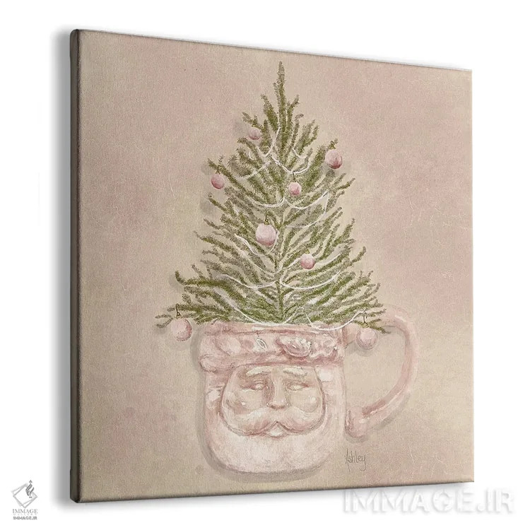 تابلو فنجان صورتی شادی اثر اشلی بردلی - نمای پرسپکتیو محصول