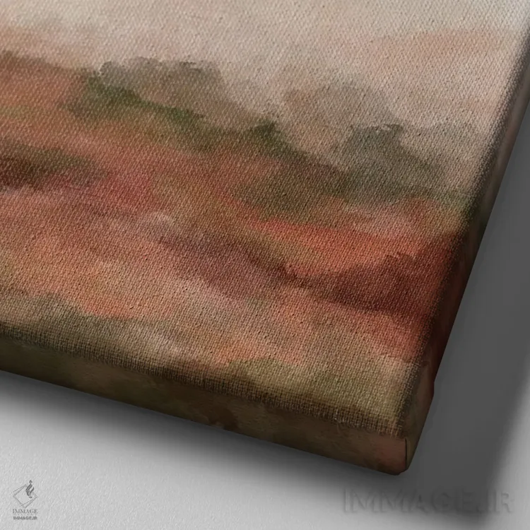 تابلو غروب ساگوارو (نوعی کاکتوس) اثر اشلی بردلی - نمای نزدیک بافت بوم