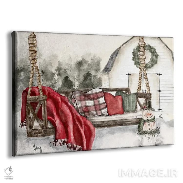 تابلو تاب ایوان زمستانی اثر اشلی بردلی - نمای پرسپکتیو محصول