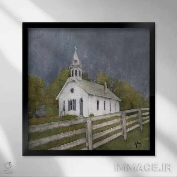 تابلو او مرا هدایت میکند اثر اشلی بردلی - نمای قابدار مشکی