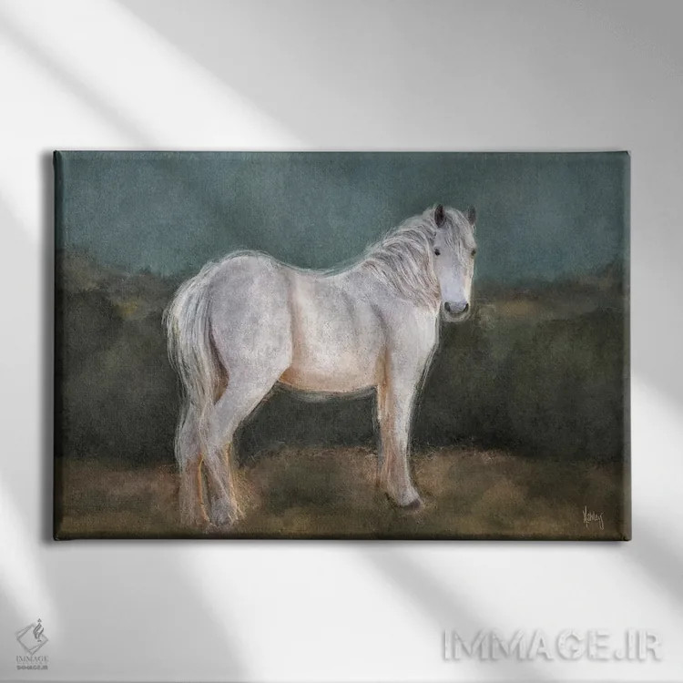 تابلو اسب احساسی اثر اشلی بردلی - نمای روبهرو روی دیوار
