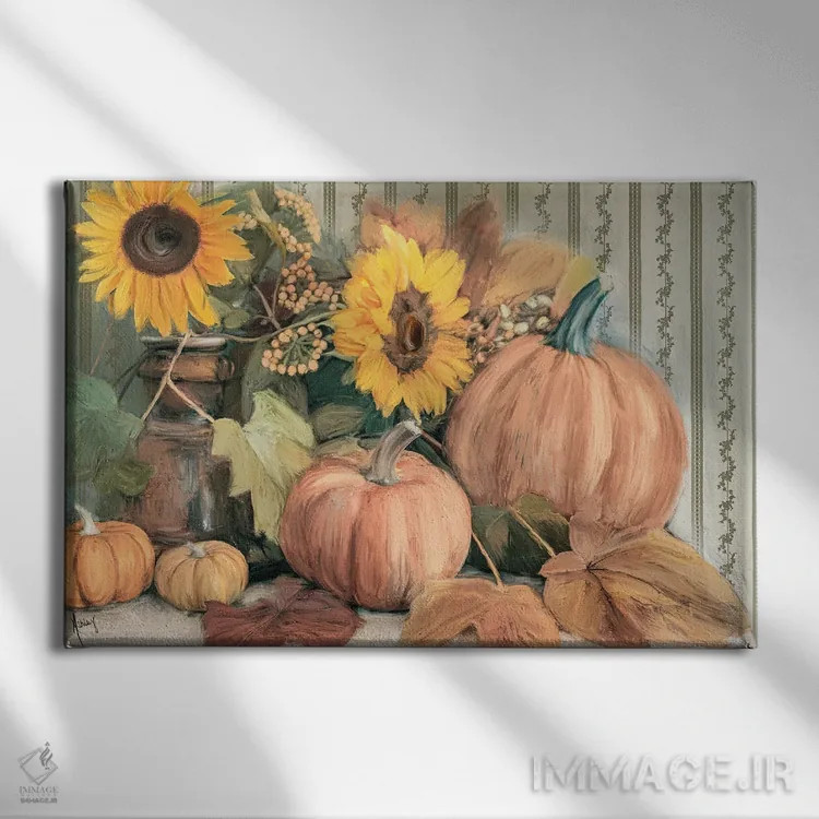 تابلو ویگنت پاییزی (صحنه کوتاه) اثر اشلی بردلی - نمای روبهرو روی دیوار