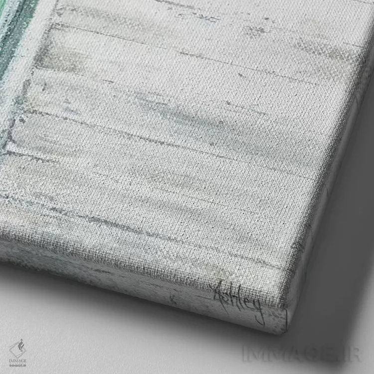 تابلو فیض شگفتانگیز (سرود معنویتی) اثر اشلی بردلی - نمای نزدیک بافت بوم