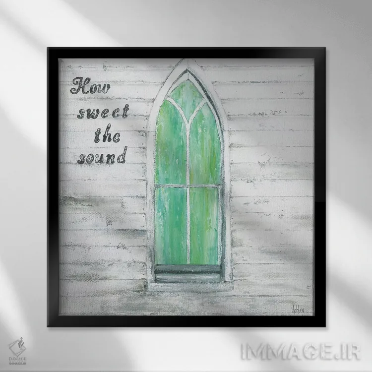 تابلو فیض شگفتانگیز (سرود معنویتی) اثر اشلی بردلی - نمای قابدار مشکی