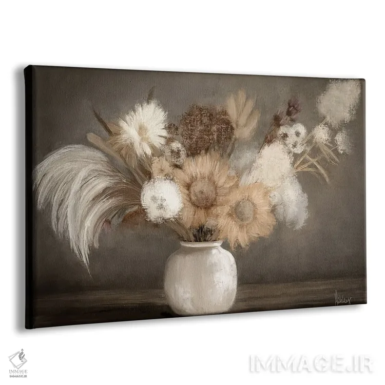 تابلو دستهگل بوهو (سبک هنری) اثر اشلی بردلی - نمای پرسپکتیو محصول