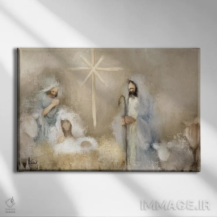 تابلو ورود الهی اثر اشلی بردلی - نمای روبهرو روی دیوار