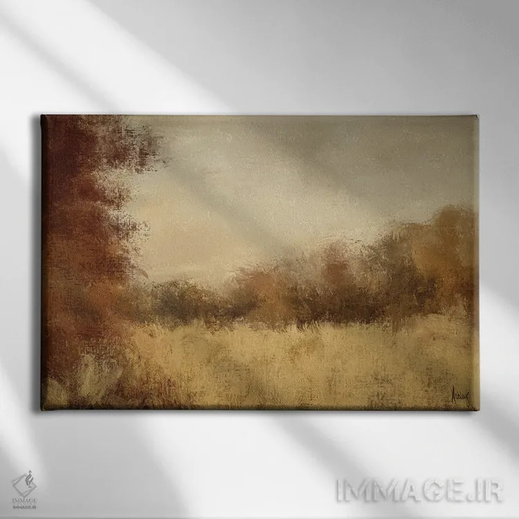 تابلو امواج کهربایی غلات II اثر اشلی بردلی - نمای روبهرو روی دیوار
