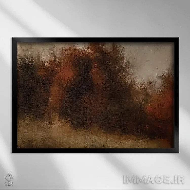 تابلو پاییز احساسی اثر اشلی بردلی - نمای قابدار مشکی