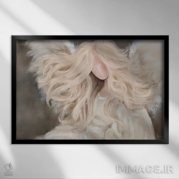 تابلو بالهای جلال اثر اشلی بردلی - نمای قابدار مشکی