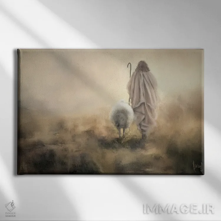 تابلو رهبری کن ای شبان نیکو اثر اشلی بردلی - نمای روبهرو روی دیوار