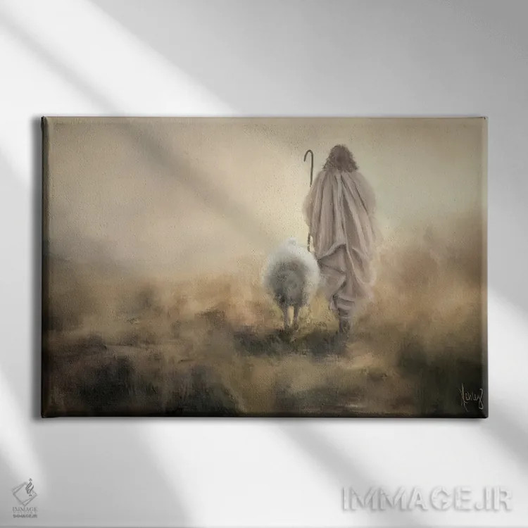 تابلو رهبری کن ای شبان نیکو اثر اشلی بردلی - نمای روبهرو روی دیوار